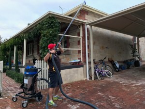 Gutter Cleaning Woodside before and after